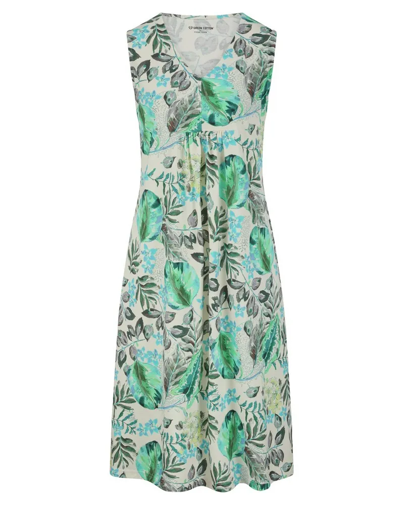 Green Cotton Ärmelloses Kleid Johanne  weiss Weiss
