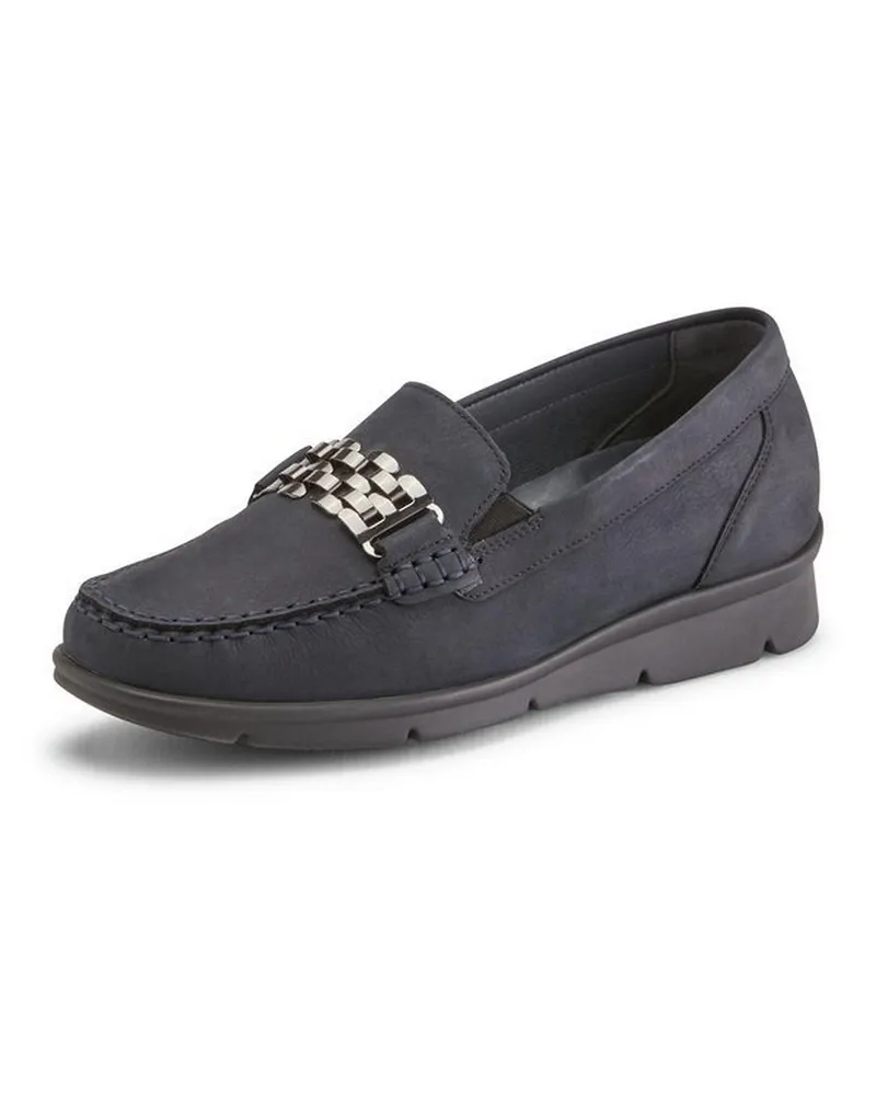 Waldläufer Slipper Inga  blau Blau