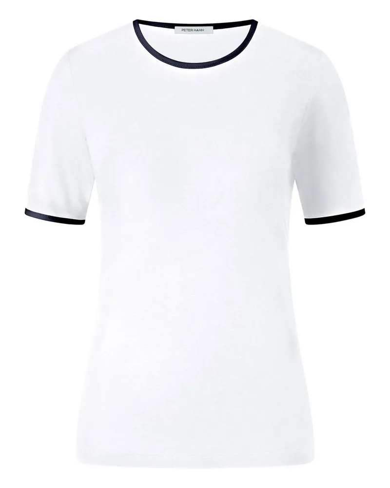 Peter Hahn Rundhals-Shirt  weiss Weiss