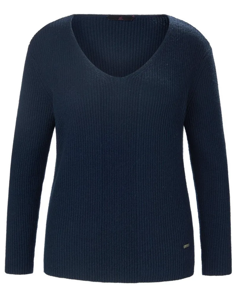 Emilia Lay V-Pullover  blau Blau