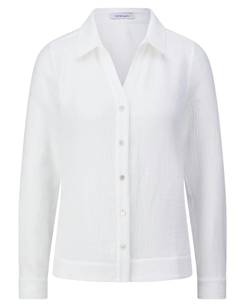Peter Hahn Bluse  weiss Weiss