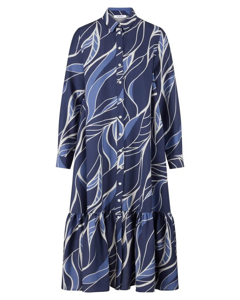 Peter Hahn Kleid 3/4-Arm  blau Blau