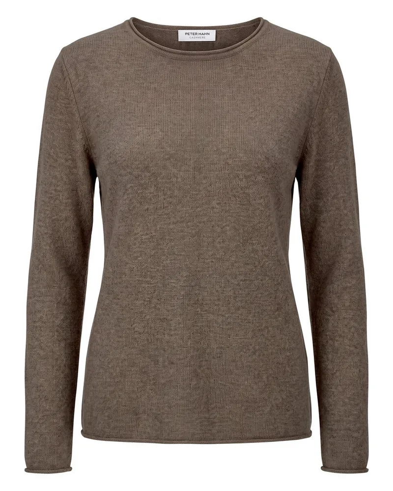 Peter Hahn Rundhals-Pullover  beige Beige