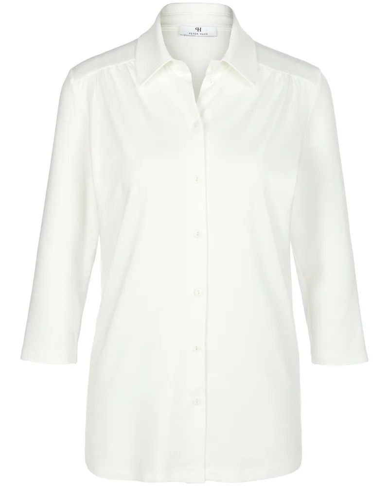 Peter Hahn Jersey-Bluse 3/4-Arm  weiss Weiss