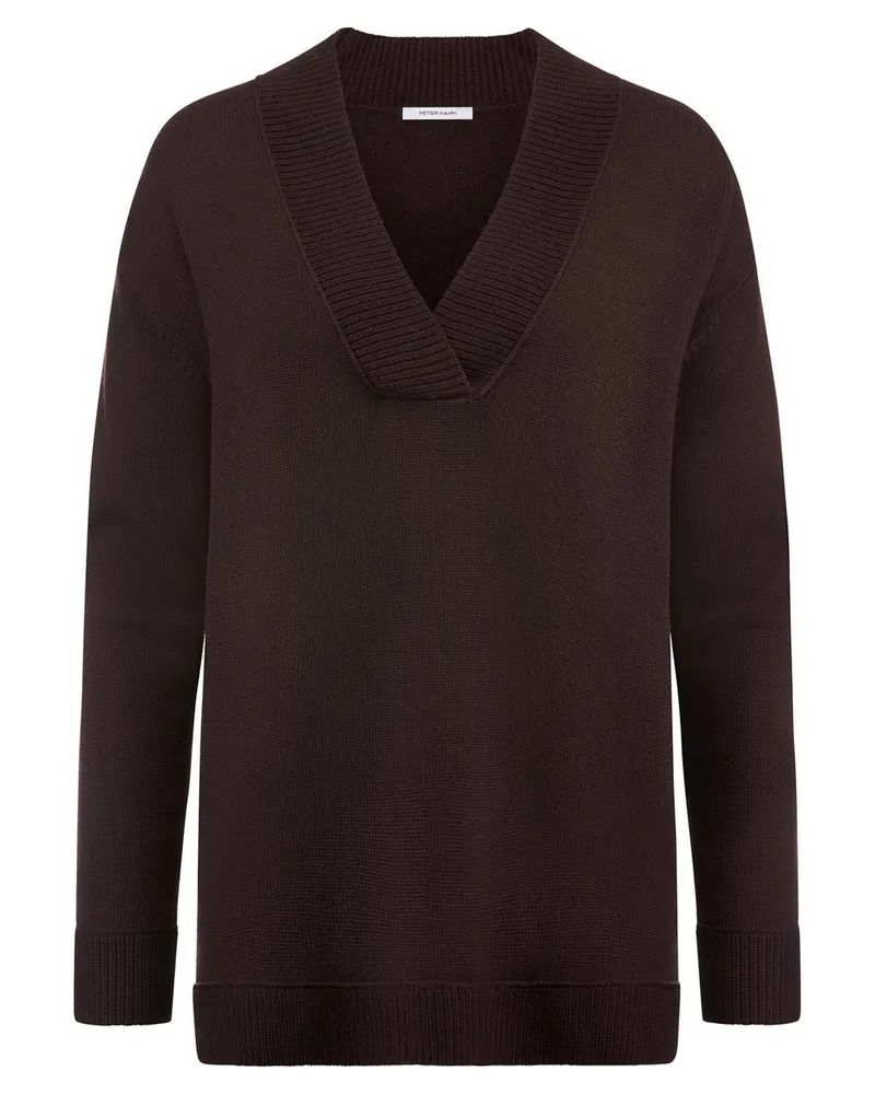 Peter Hahn V-Pullover  braun Braun