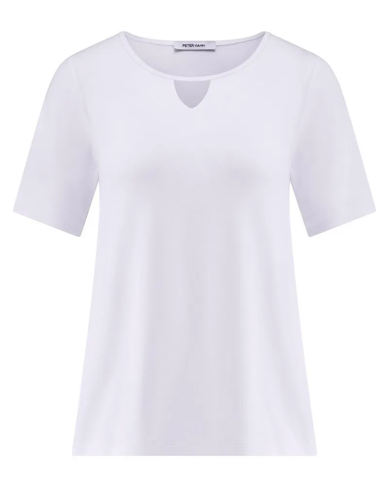 Peter Hahn Rundhals-Shirt  weiss Weiss
