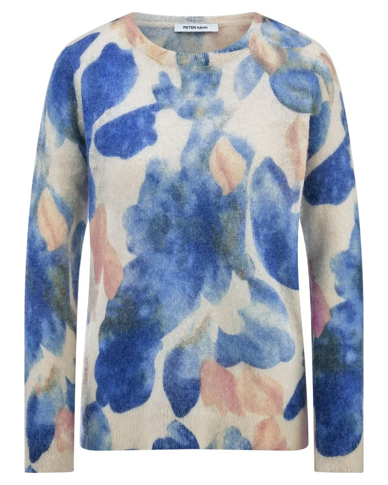 Peter Hahn Rundhals-Pullover  weiss Weiss