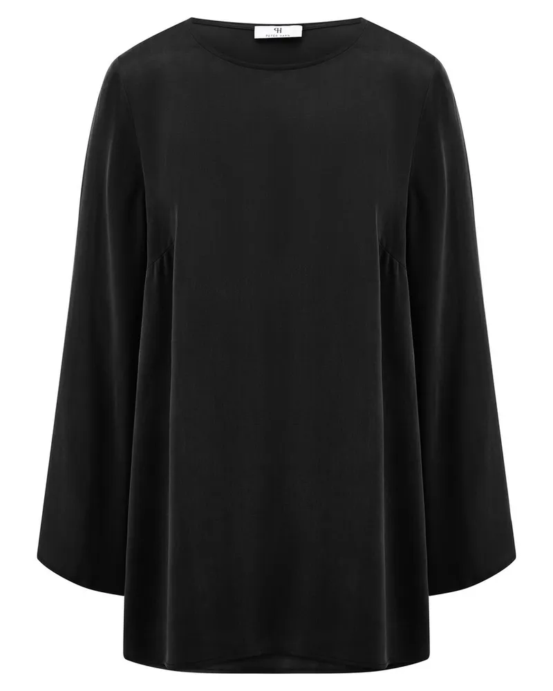 Peter Hahn Long-Bluse zum Schlupfen  schwarz Schwarz