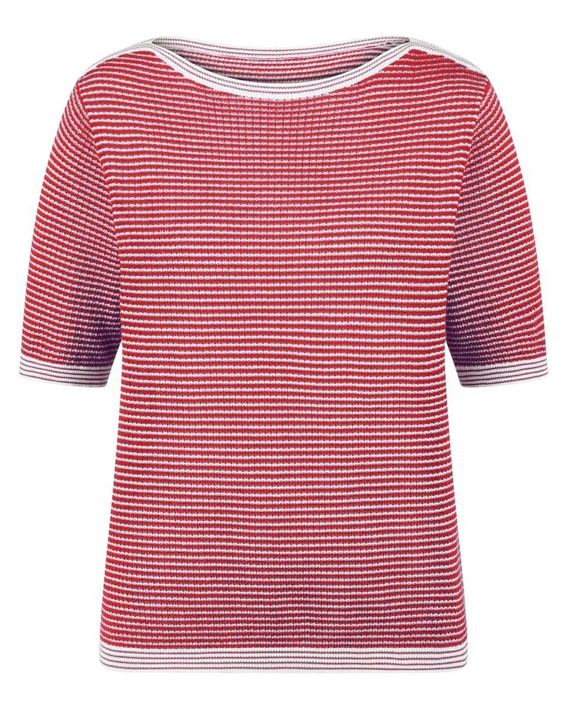 Peter Hahn Pullover U-Boot-Ausschnitt  rot Rot