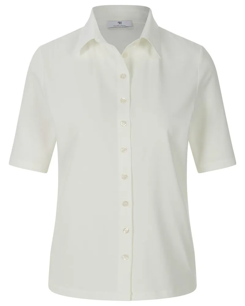 Peter Hahn Jersey-Bluse 1/2-Arm  weiss Weiss