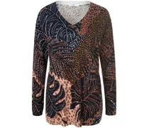 V-Pullover  blau