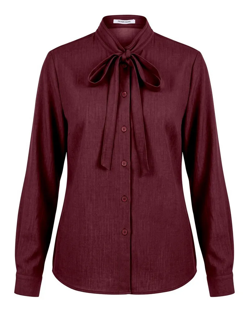 Peter Hahn Jeansbluse  rot Rot