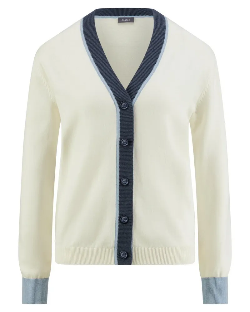 Basler Strickjacke  weiss Weiss