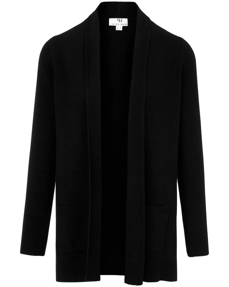 Peter Hahn Cardigan aus 100% Schurwolle  schwarz Schwarz