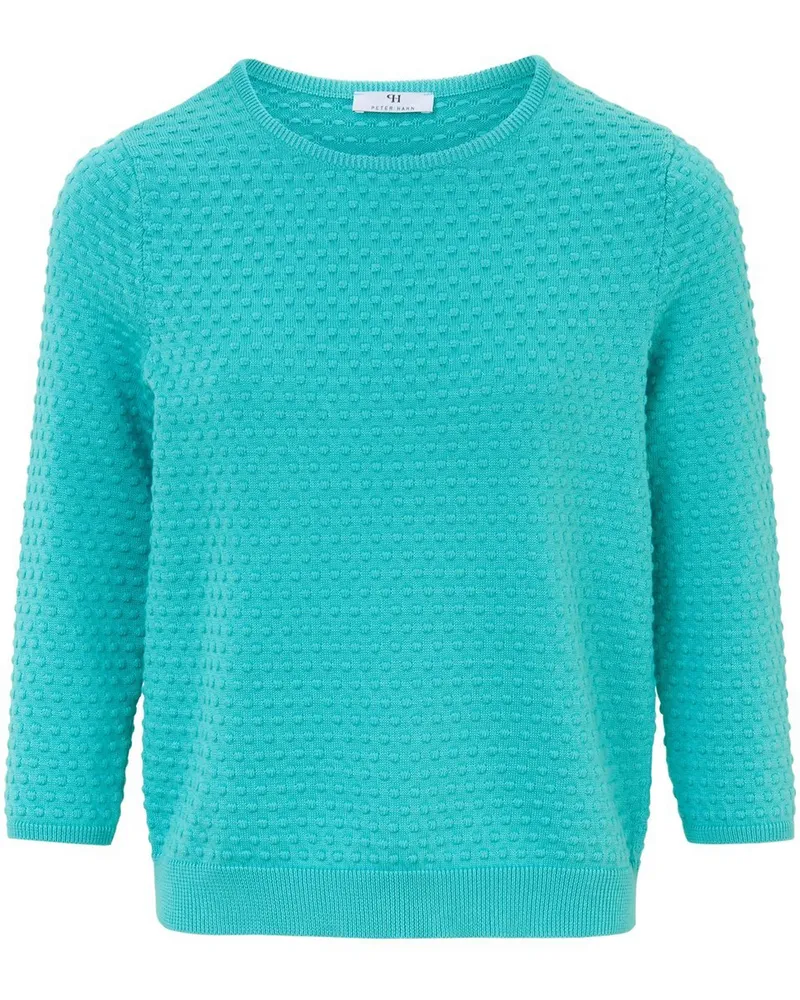 Peter Hahn Rundhals-Pullover aus 100% SUPIMA®-Baumwolle  türkis Türkis