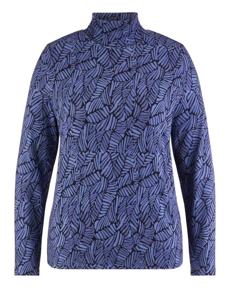 Emilia Lay Shirt Stehkragen  blau Blau