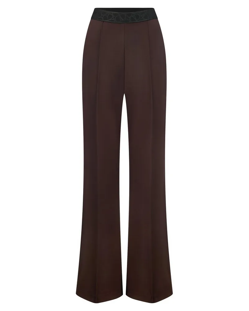 Basler Wide Fit-Jersey-Hose  braun Braun