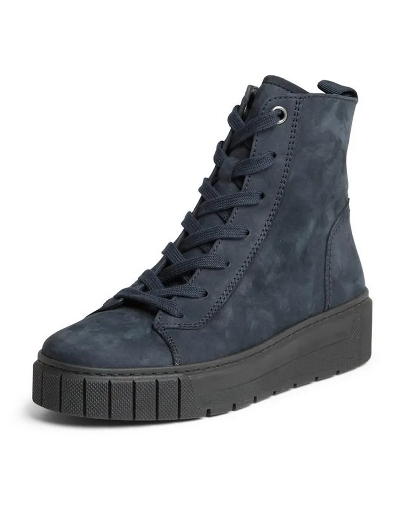 Gabor Schnür-Stiefelette  Comfort blau Blau
