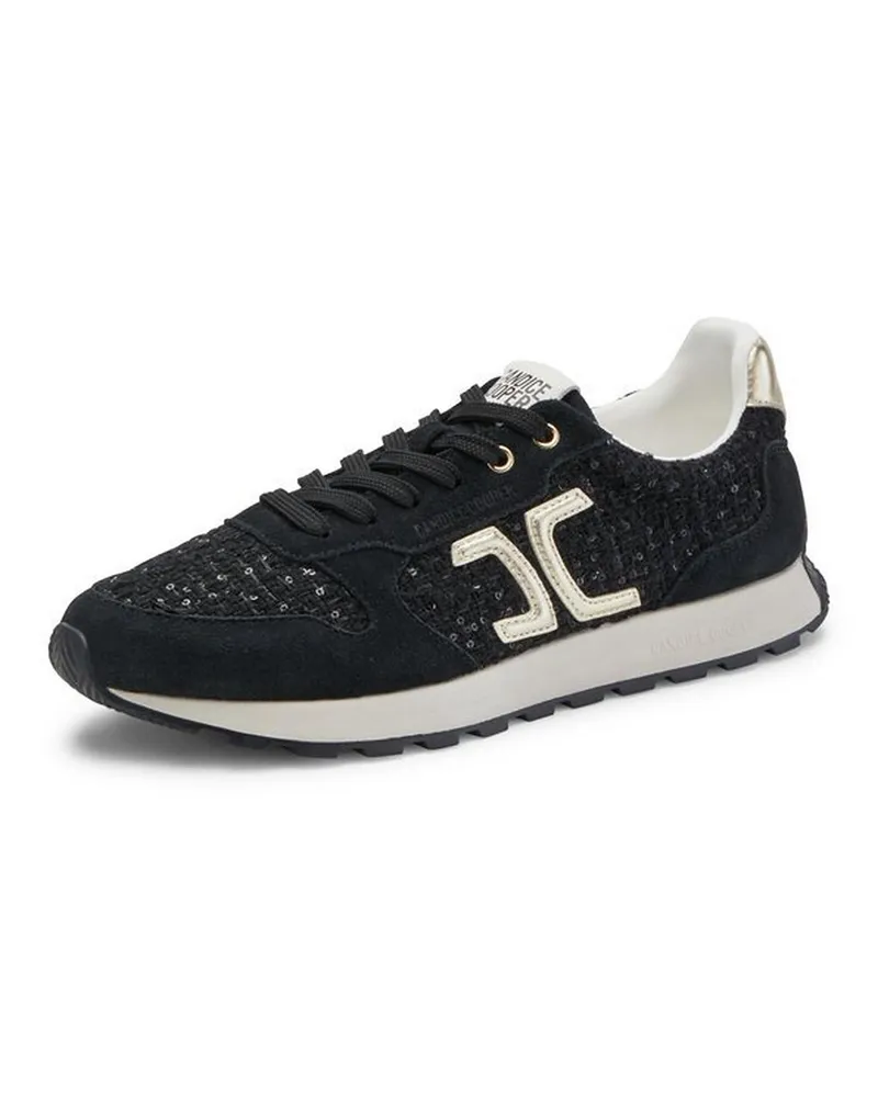 Candice Cooper Plateau-Sneaker Plume  schwarz Schwarz