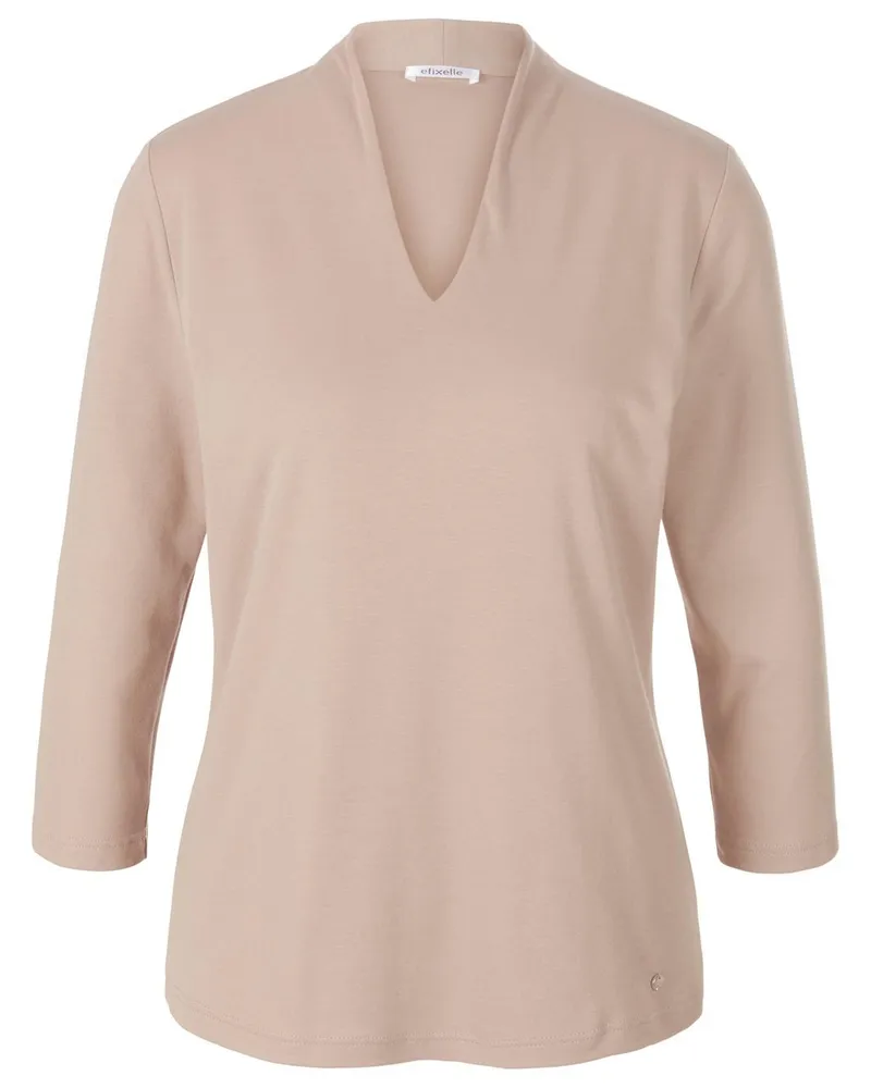 Efixelle Shirt aus 100% Baumwolle  beige Beige