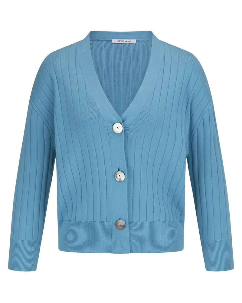 Peter Hahn Cardigan aus 100% SUPIMA®-Baumwolle  blau Blau