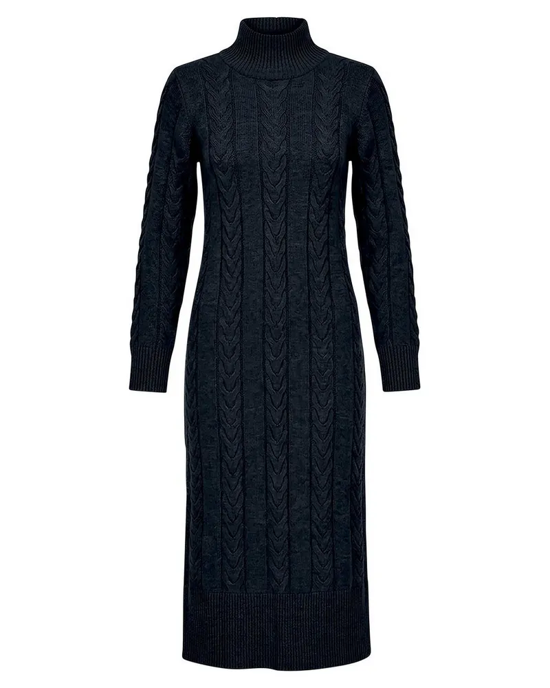 Peter Hahn Strickkleid  blau Blau