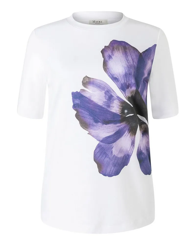 Maerz Rundhals-Shirt  weiss Weiss