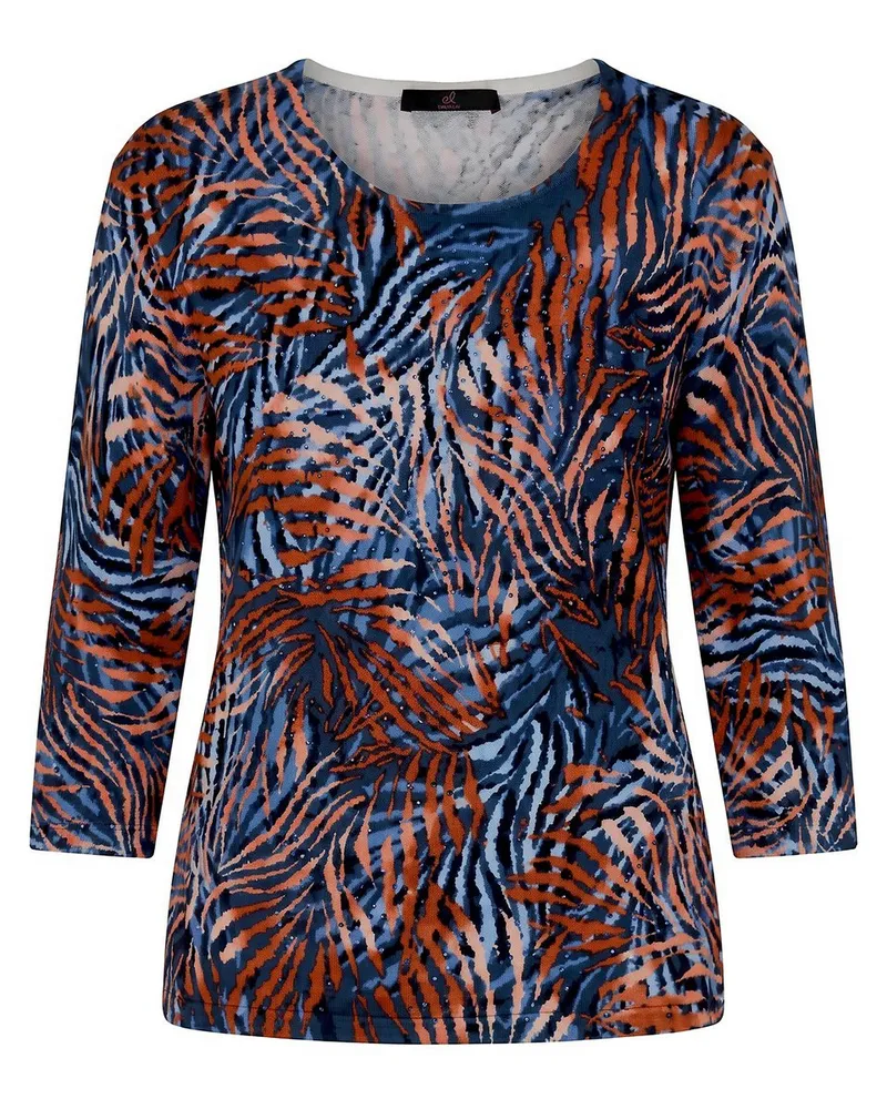 Emilia Lay Rundhals-Pullover  blau Blau