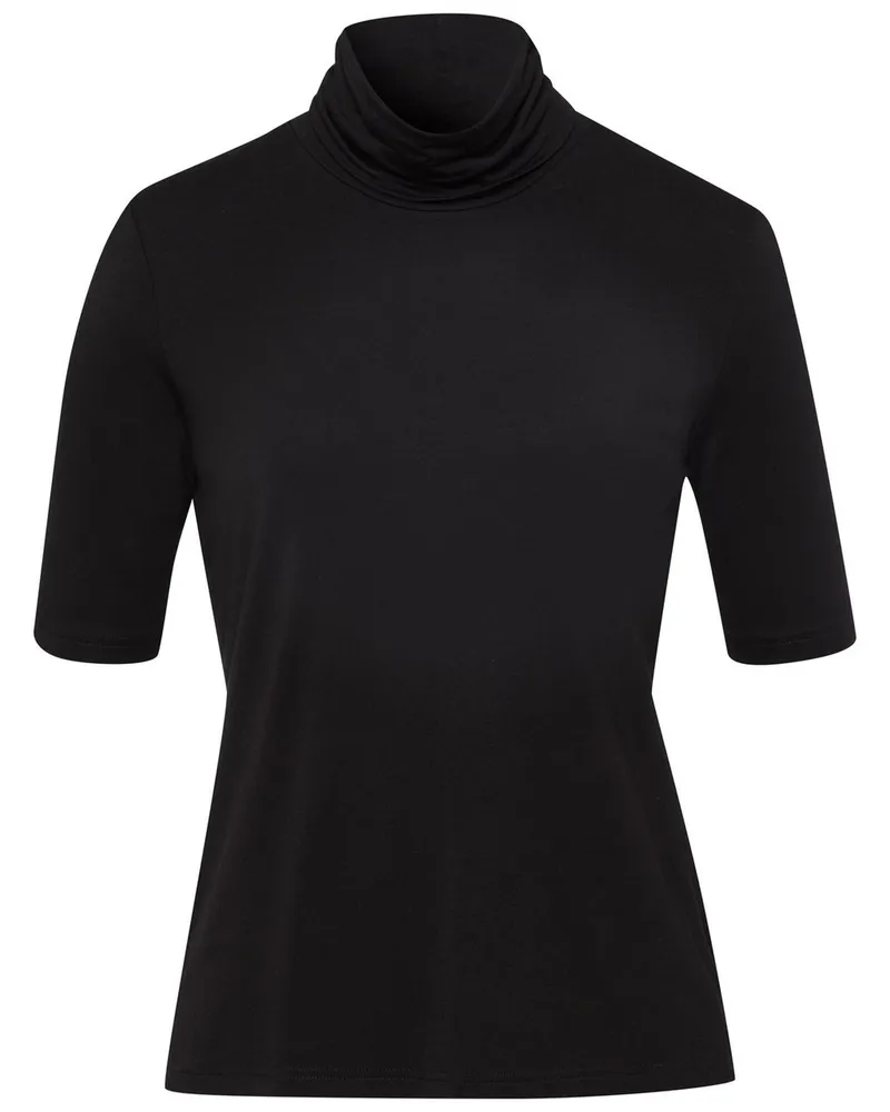 Peter Hahn Rollkragen-Shirt  schwarz Schwarz