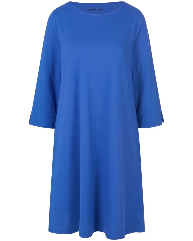 Green Cotton Jersey-Kleid Ivy  blau Blau