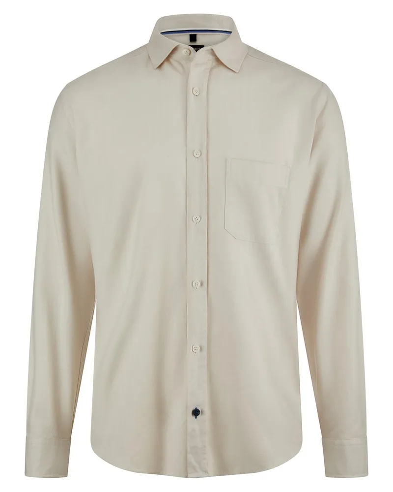 Olymp Flanell-Hemd  beige Beige