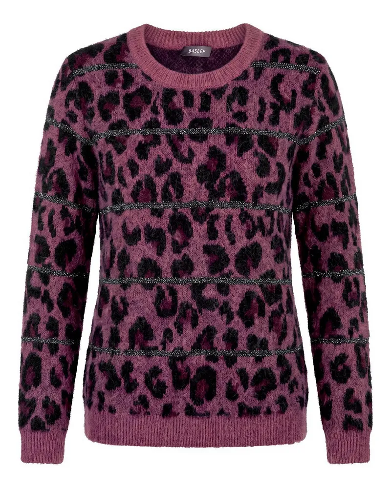 Basler Rundhals-Pullover  rot Rot