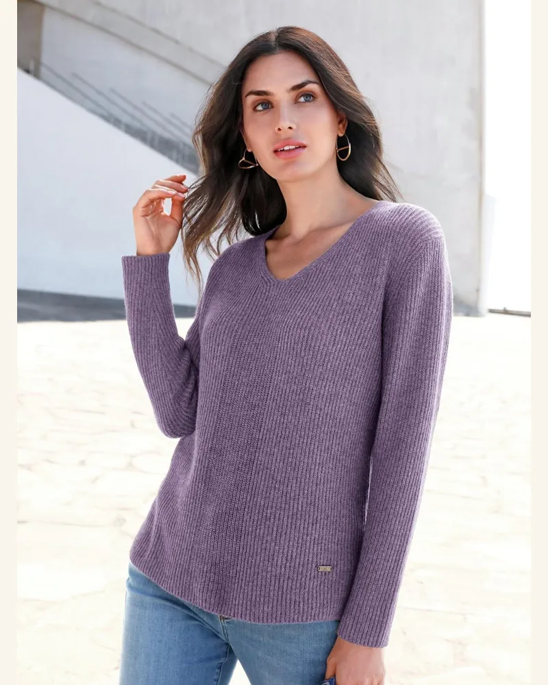 Emilia Lay V-Pullover  lila Lila