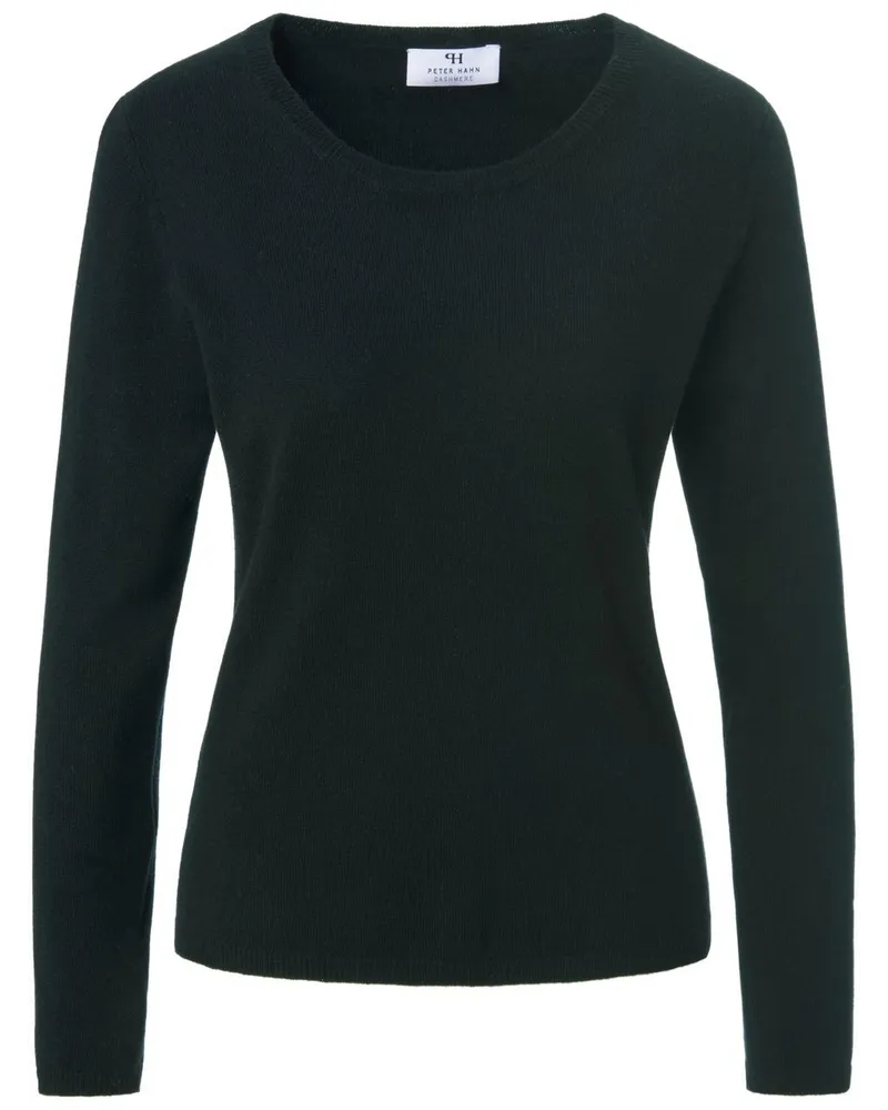 Peter Hahn Rundhals-Pullover aus 100% Premium-Kaschmir  Cashmere schwarz Schwarz