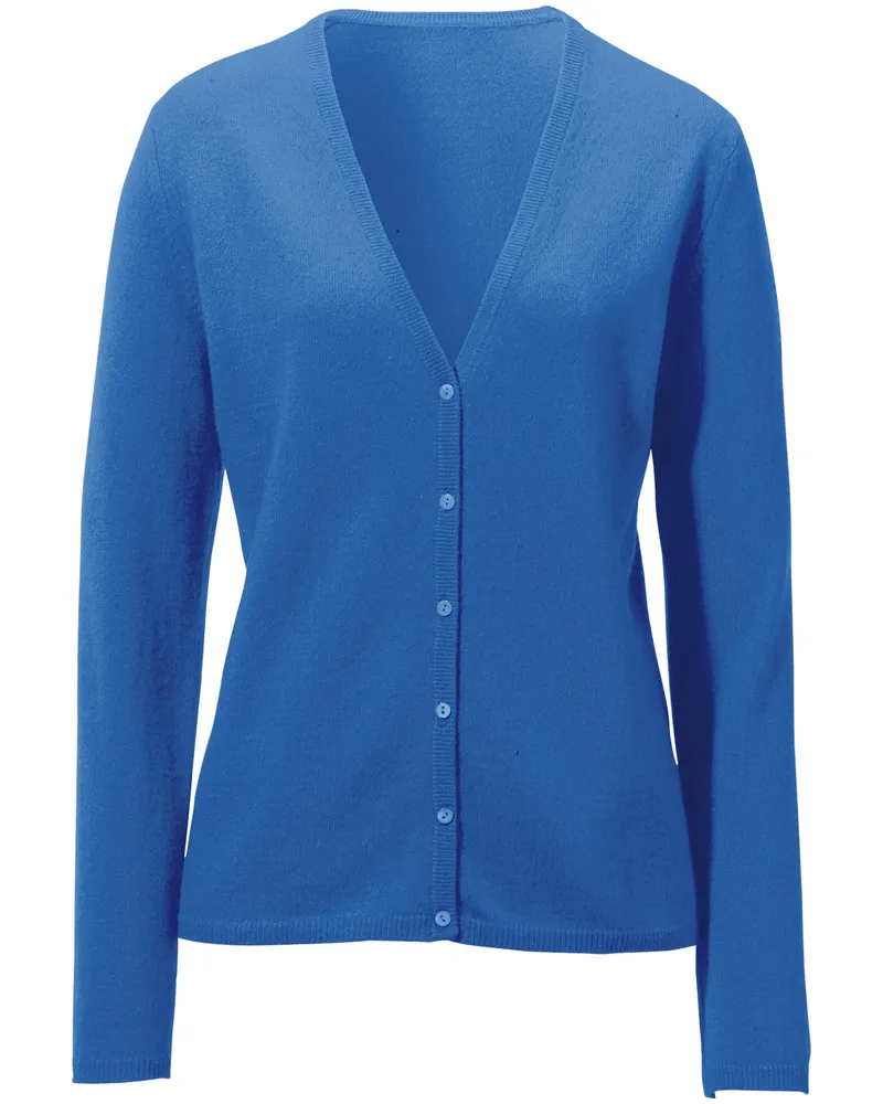 Peter Hahn Strickjacke aus 100% Premium-Kaschmir Modell Cora  Cashmere blau Blau