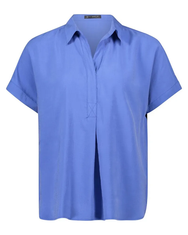 Betty Barclay Bluse V-Ausschnitt  blau Blau