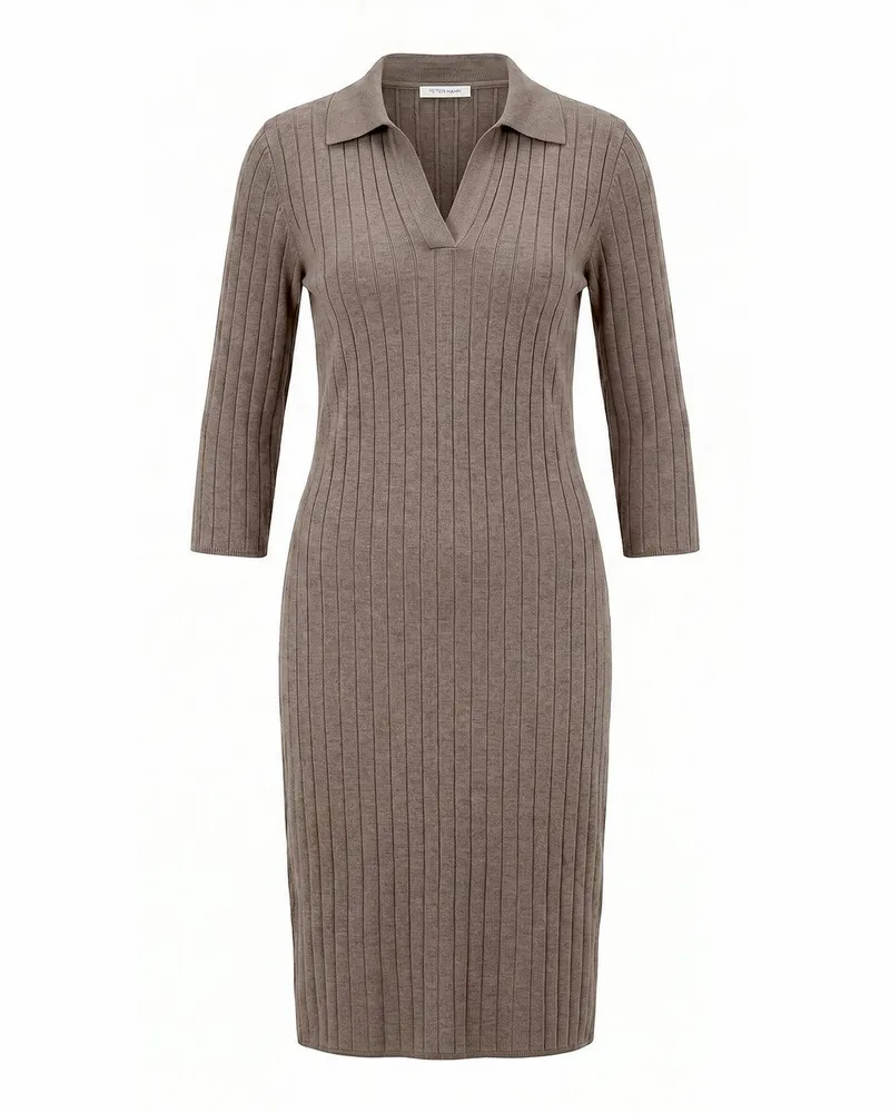 Peter Hahn Strickkleid  beige Beige