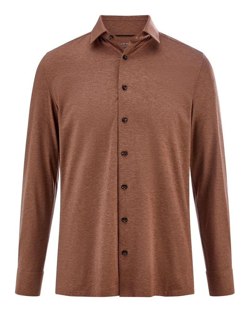 Olymp Jersey-Hemd  braun Braun