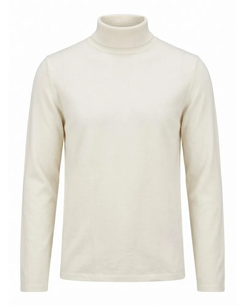 Olymp Rollkragen-Pullover  weiss Weiss