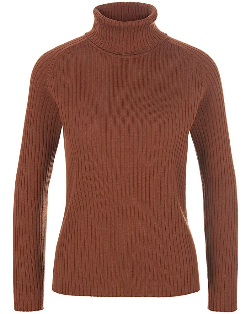 Peter Hahn Rollkragen-Pullover aus 100% Schurwolle-Merino  braun Braun