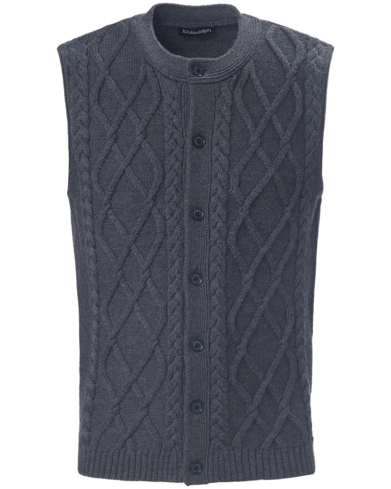 Louis Sayn Strickweste  grau Grau