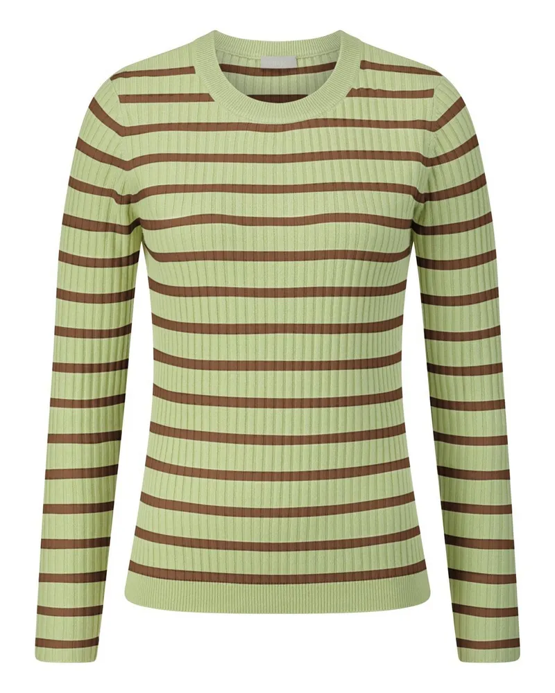 Peter Hahn Rundhals-Pullover  grün Grün