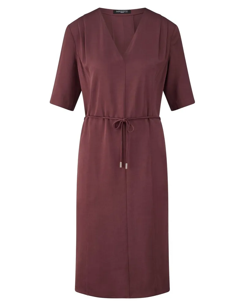 FADENMEISTER BERLIN Kleid V-Ausschnitt  rot Rot