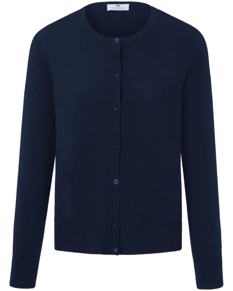 Peter Hahn Strickjacke aus 100% Premium-Kaschmir  Cashmere blau Blau