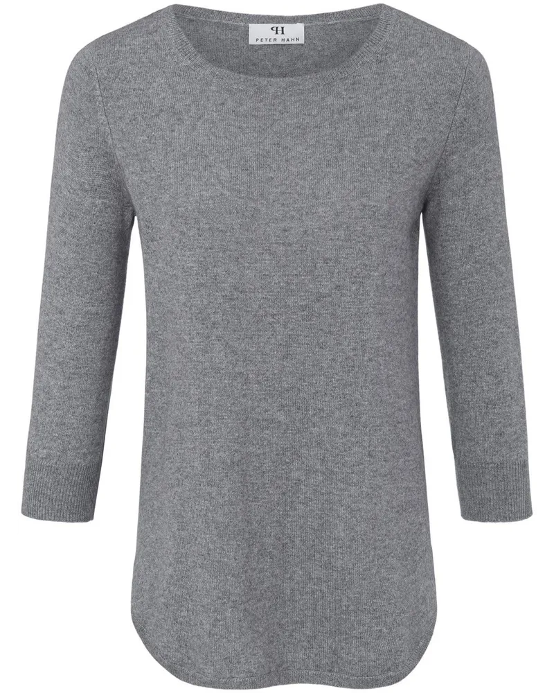 Peter Hahn Rundhals-Pullover aus Seide und Kaschmir  Seide/Kaschmir grau Grau