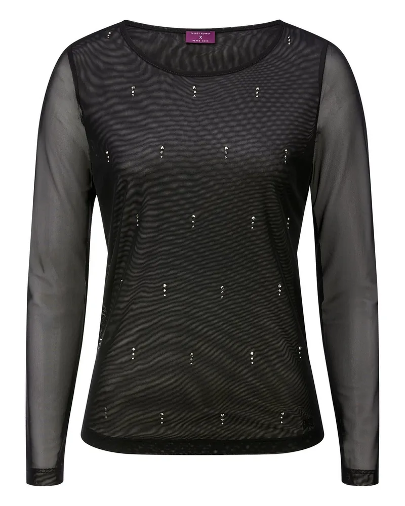 Talbot Runhof Rundhals-Shirt  schwarz Schwarz