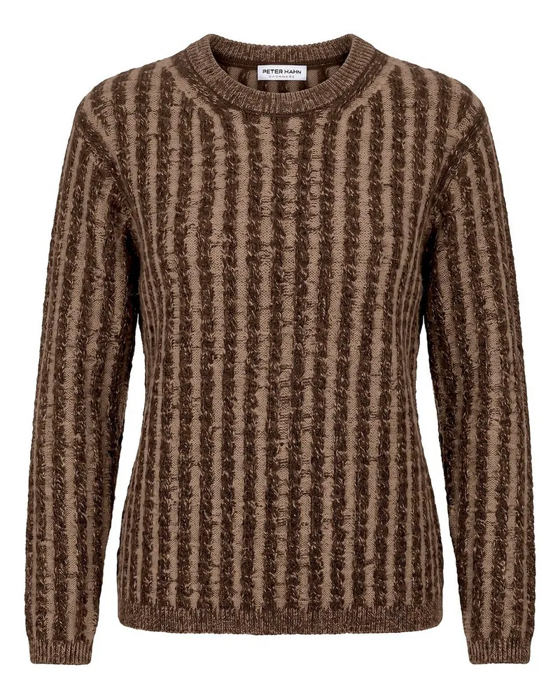 Peter Hahn Rundhals-Pullover aus 100% Kaschmir  braun Braun