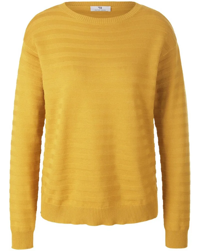 Peter Hahn Rundhals-Pullover aus 100% SUPIMA®-Baumwolle  gelb Gelb