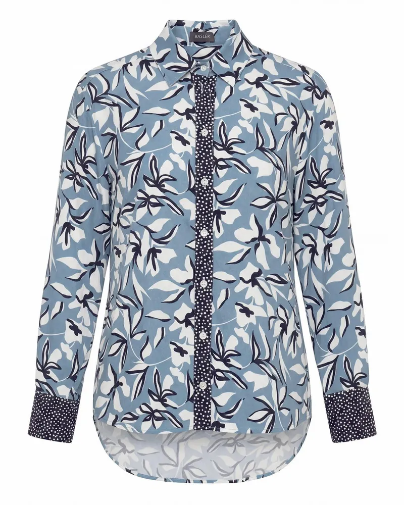 Basler Long-Bluse  blau Blau