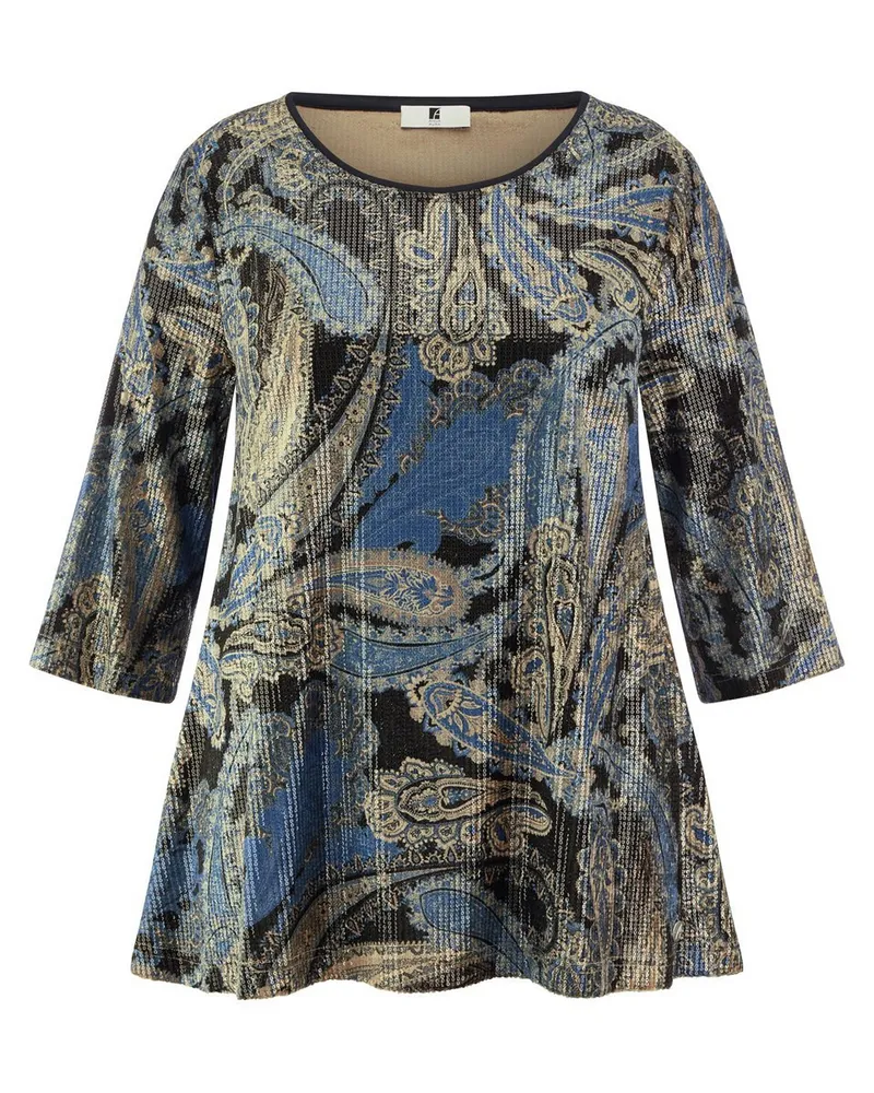 Anna Aura Rundhals-Shirt 3/4-Arm  blau Blau